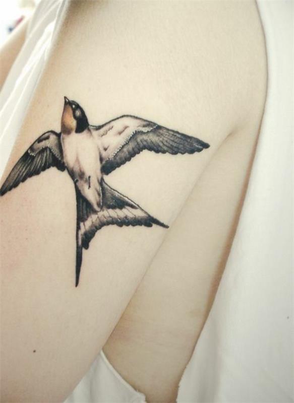 tatouages ​​photos bras tatouage dessins motif oiseau