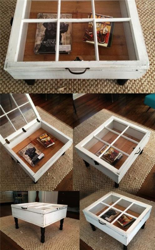 Construisez votre propre table basse à partir de cadres de fenêtre