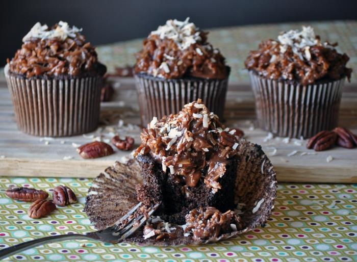 Cuisson des cupcakes au chocolat cupcake allemand