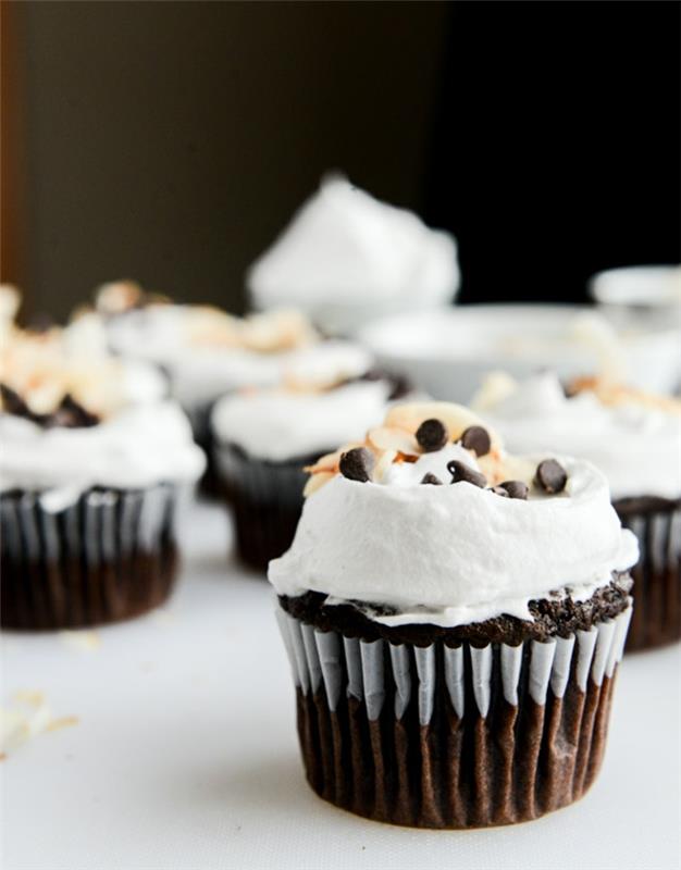 Cupcakes cuisson idées de crème de noix de coco