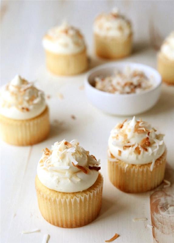 cupcakes cuisson muffins idées noix de coco