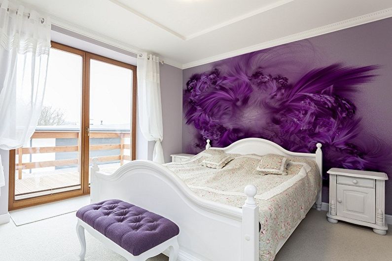 لون ورق الحائط لغرفة النوم - الصور والأفكار
