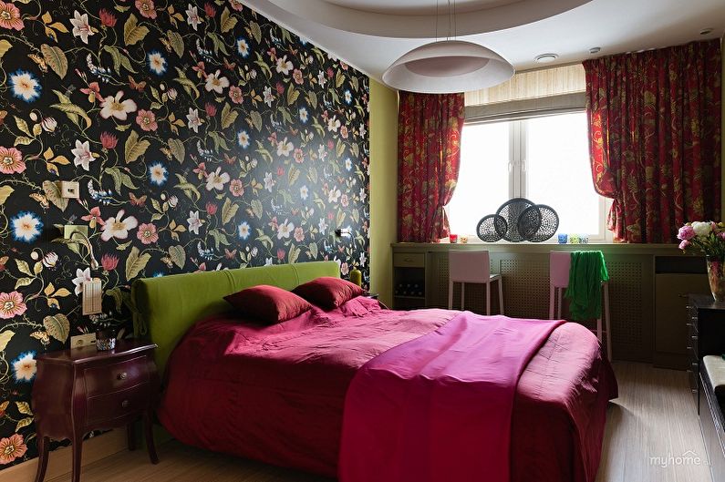 Barva tapety pro ložnici - fotografie a nápady
