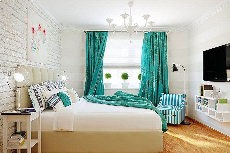 Tapeta bílá ložnice - barva tapety ložnice