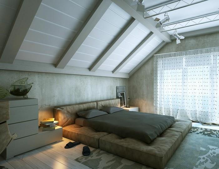 Skonfiguruj pomysły na spadzisty sufit do sypialni