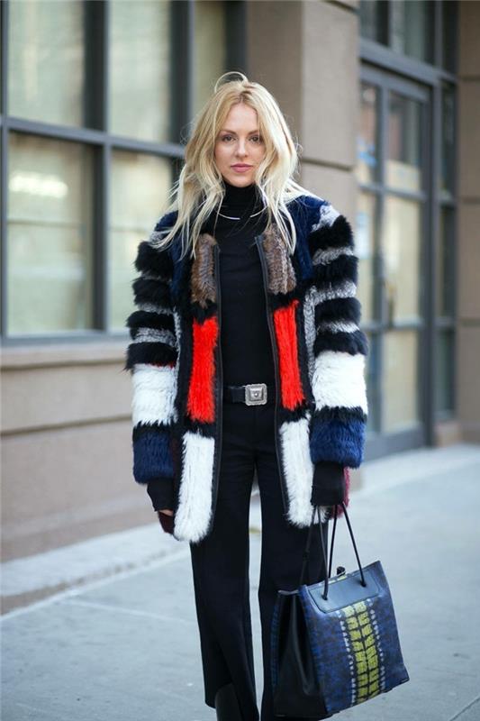manteau de fourrure dames extravagant