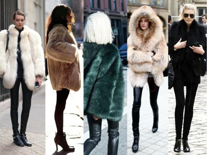manteau de fourrure dames différents types