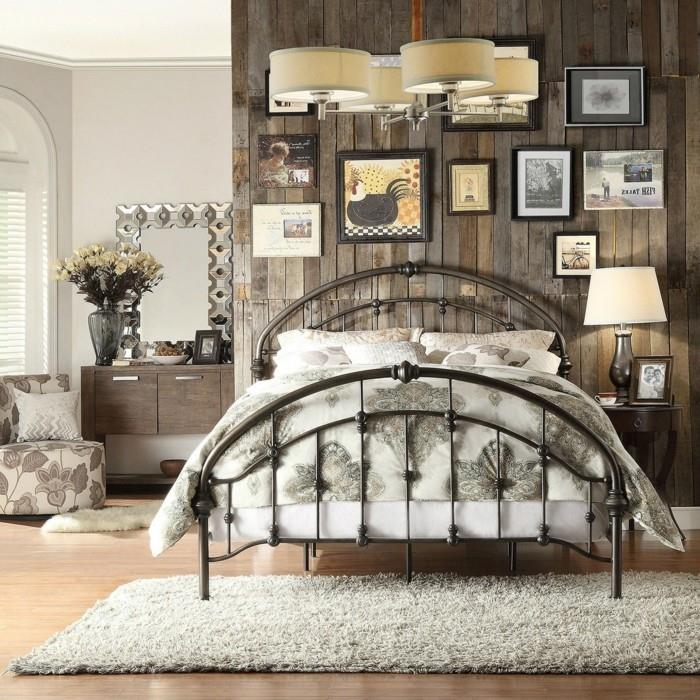 Pomysły na dekoracje do sypialni dekoracje ścienne w stylu vintage kwiaty dywanowe