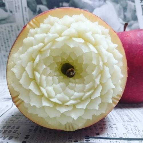 ozdoba jabłko jak kwiat