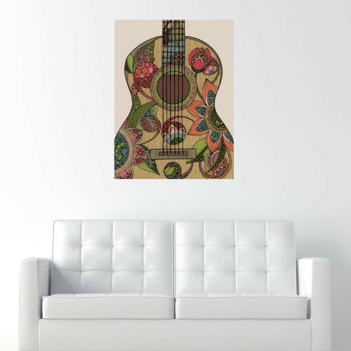 Pomysły na upcykling Pomysły na dekorowanie Pomysły na dekorowanie Pomysły na salon Pomysły na majsterkowanie Kreatywna gitara w oprawie