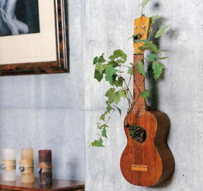 Pomysły na upcykling Pomysły na dekorowanie Pomysły na dekorowanie Pomysły na salon Pomysły na majsterkowanie Kreatywna gitara