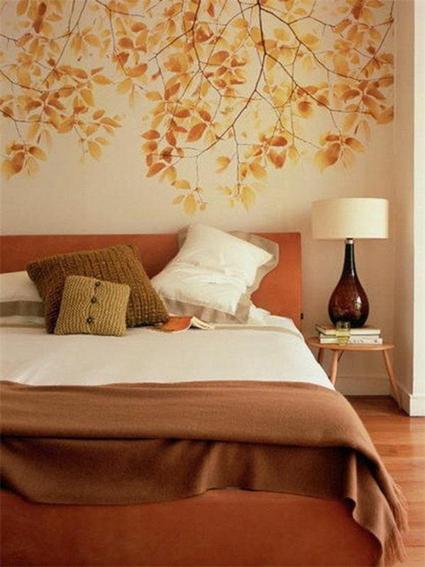 idées déco chambre murale design chic automne