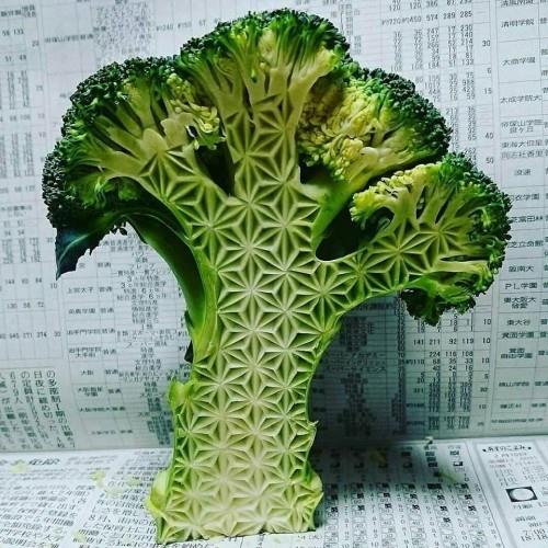 dekoracja piękne brokuły