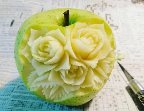dekoracje piękne jabłko