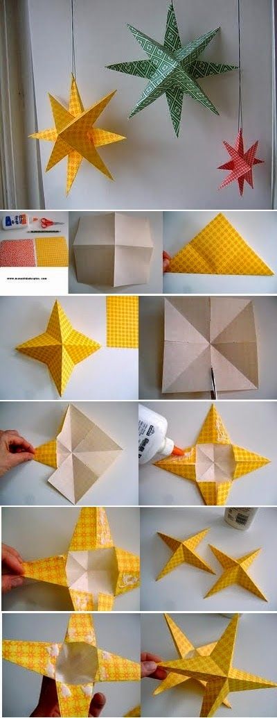 DIY Papiergirlande mit Sternenspielzeug