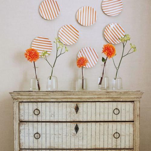 dekoracja-kwiaty-pomarańczowy-stary-gabinet