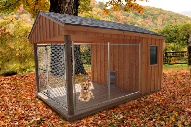 Препоръчително е да се погрижите за висококачествена изолация на покрива на кучешката ограда. Най -често се прави фронтон, понякога прав с наклон