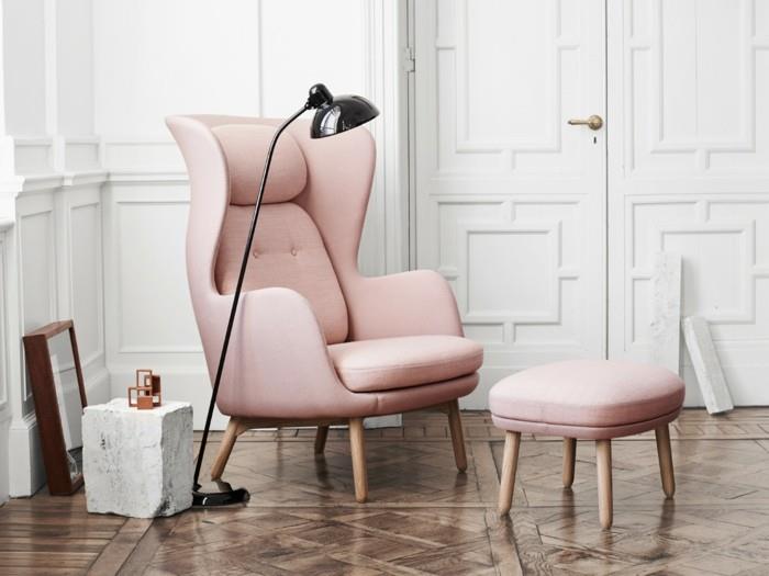 fauteuil moebel design rose pastel fauteuil fritz hansen ro