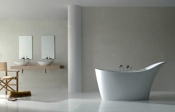 salle de bain design minimaliste blanc