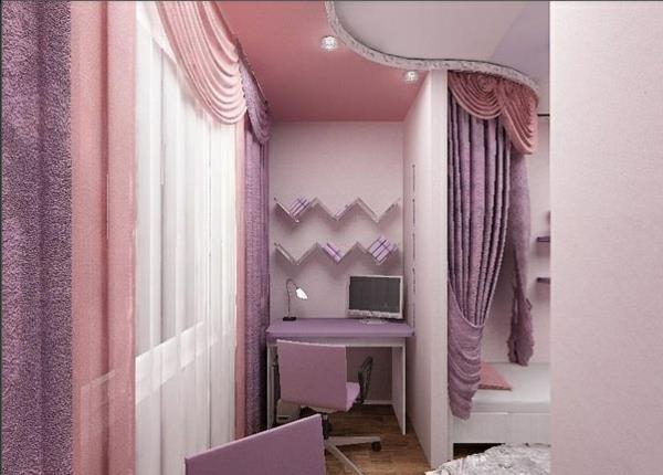 idée de projet de terrasse design violet rose