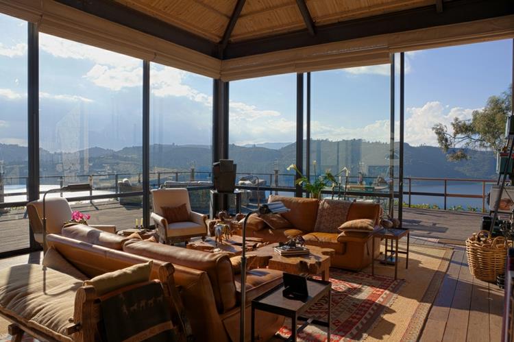 maisons design colombie terrasse bois et verre maison de rêve designer
