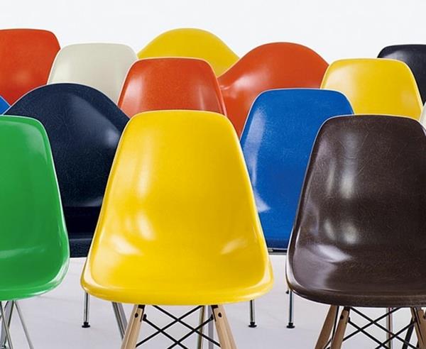 meubles design chaises design colorées chaises eames shell