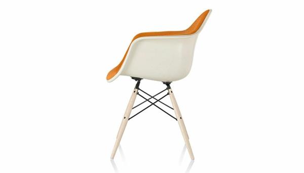 meubles design chaises design chaise eames shell tapissé blanc