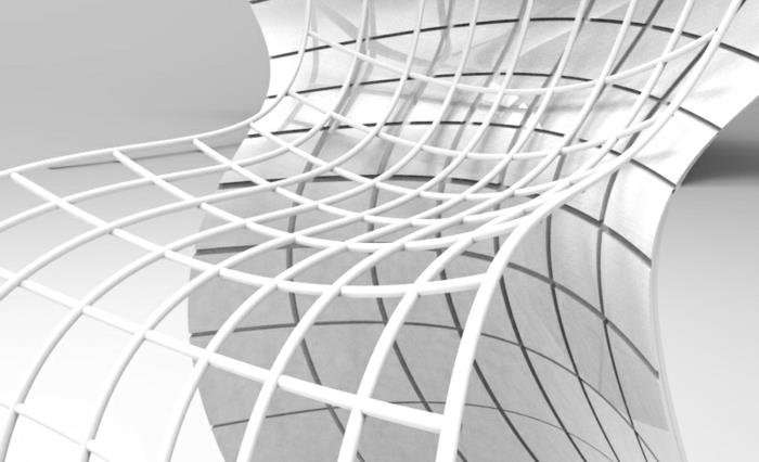 designerskie krzesło autorstwa eva chou r shell chair całkowicie białe