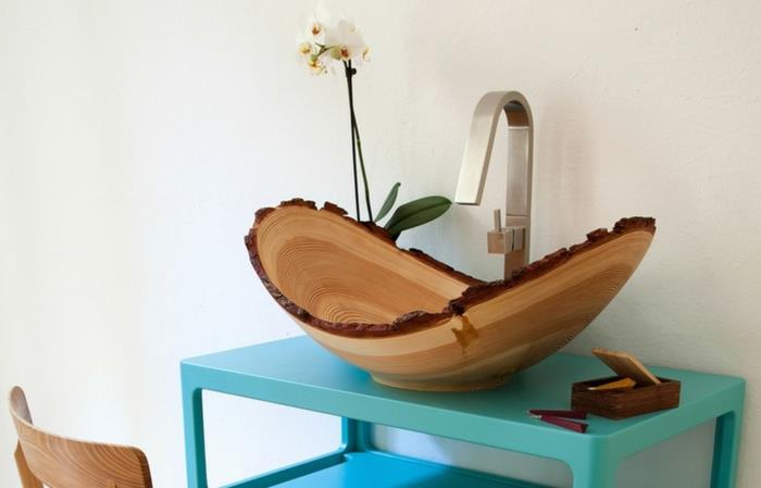 vasque design bol en bois slow wood