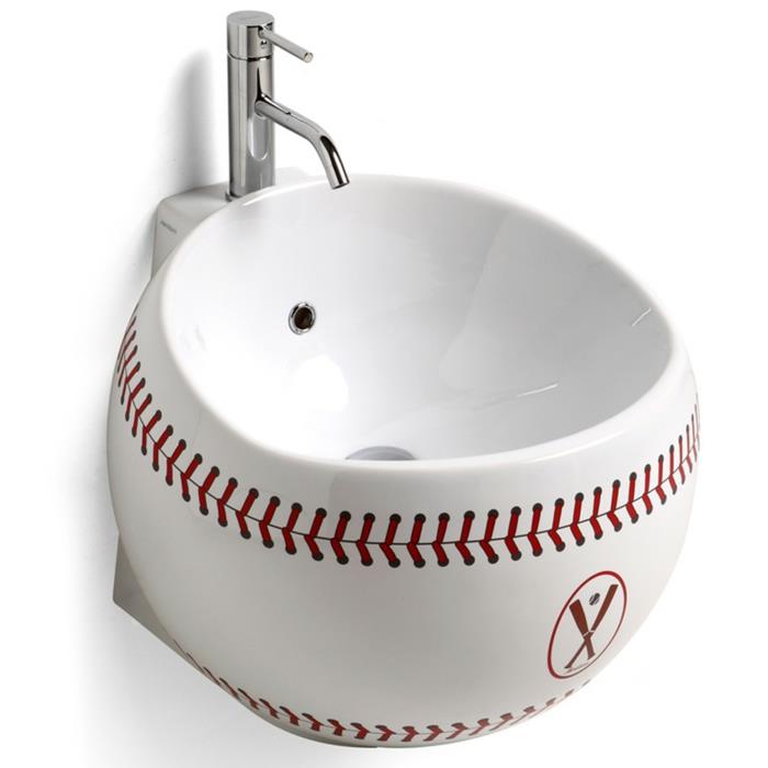 vasque design blanche ronde baseball design babatude