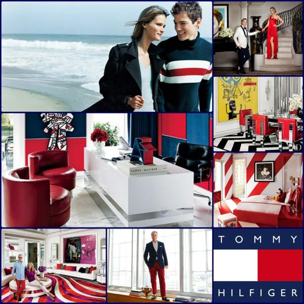 projektant mody tommy hilfiger odwiedza luksusowy dom