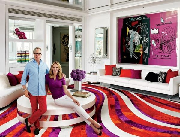 projektant mody tommy hilfiger luksusowy dom układający dywan