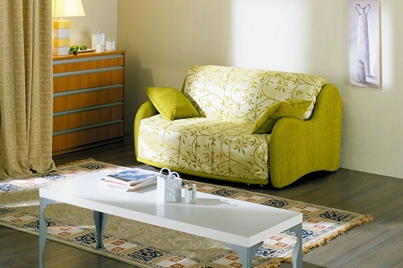 كيفية اختيار أريكة الأكورديون - الأبعاد