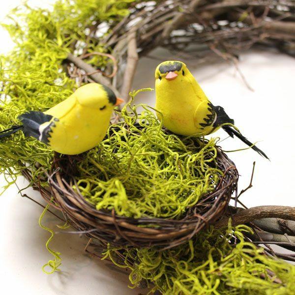 dekoracje wiosenne dekoracje majstrować przy dzieciach sznurek gałązki ptaszki