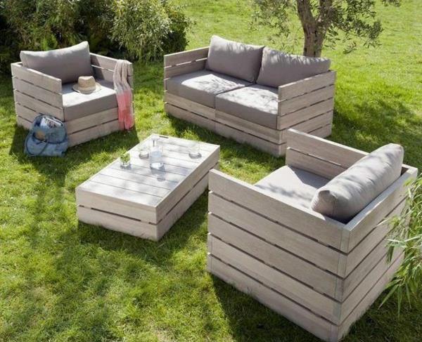 diy meble ogrodowe sofa wykonana ze stołu paletowego