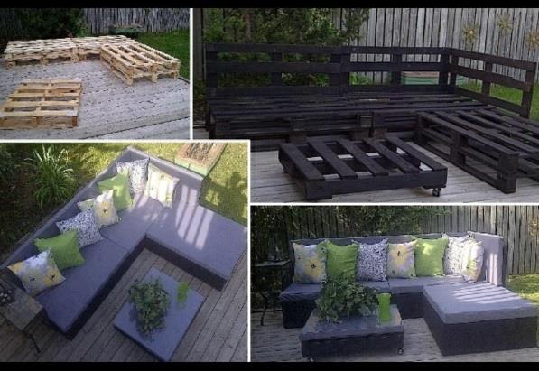 diy meble ogrodowe sofa paletowa