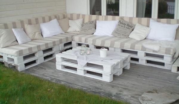 diy meble ogrodowe stylowa sofa wykonana z palet