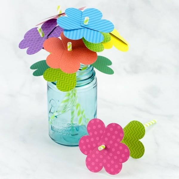 idées de bricolage décoration bouquet fleurs en papier