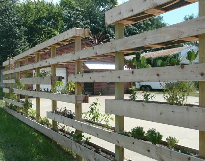 Pomysły na majsterkowanie ogrodzenie ogrodowe zbuduj się z palet