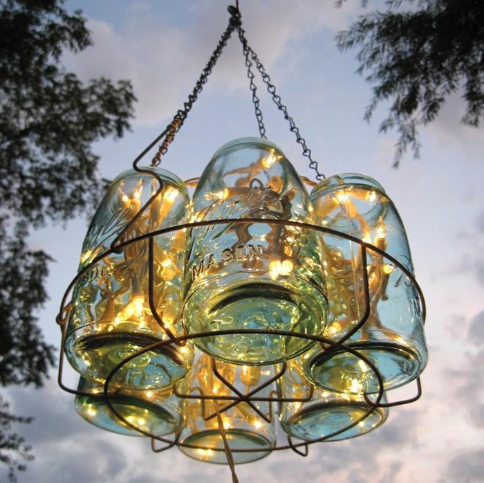 idées de recyclage lampes et lumières bricolage lampes à led lampes orientales avec détecteurs de mouvement lampes design en pente rustique