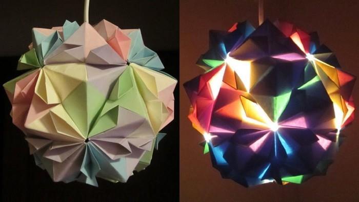 abat-jour bricolage points origami