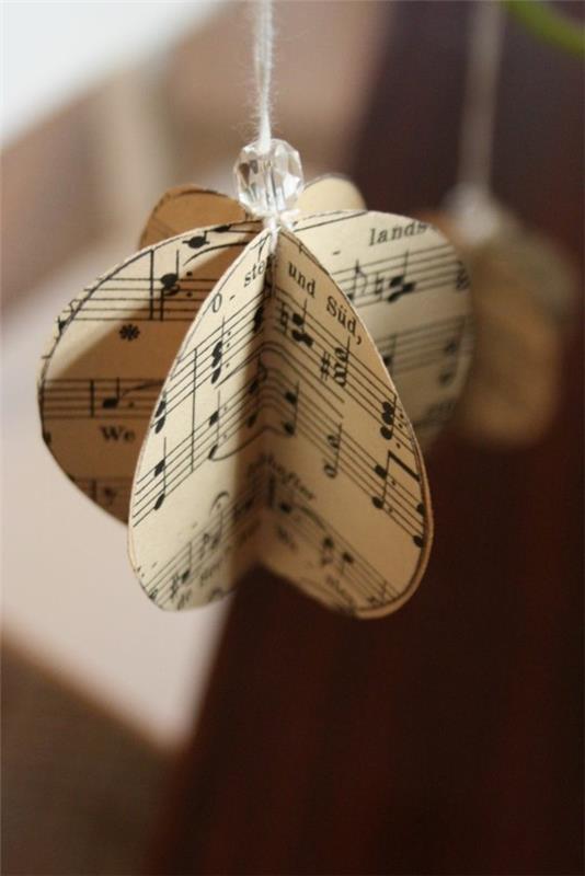 bijoux en papier bricolage noël