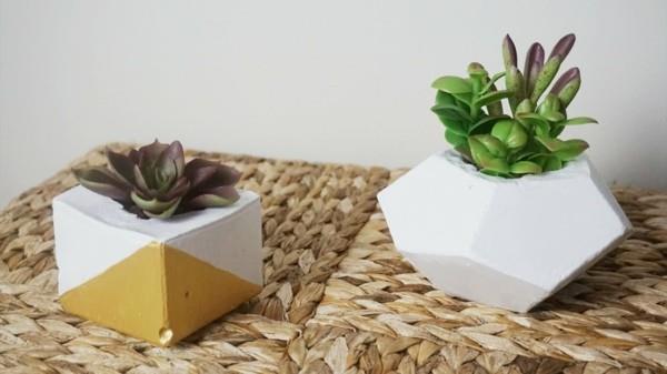 formes géométriques de planteur de bricolage