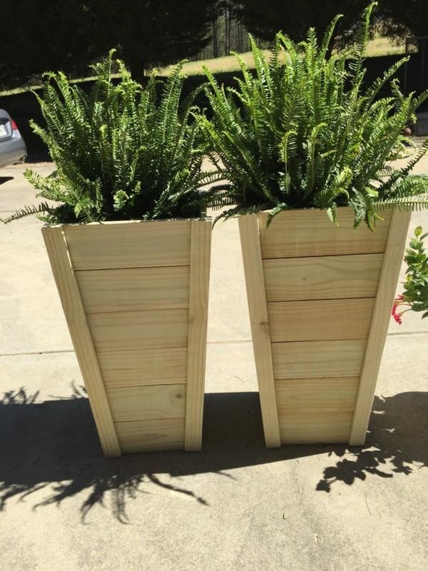 vases en bois de planteur de bricolage