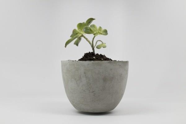 jardinière de bricolage grand pot en béton