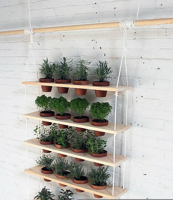 projets de bricolage plante étagère jardin vertical