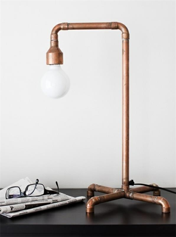 DIY żywe pomysły metalowa lampa podłogowa zrób siebie