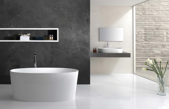 Koupelna v minimalistickém stylu