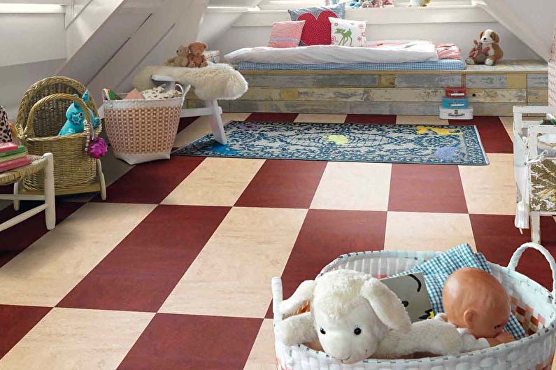 Návrh dětského pokoje pro dívku - Dokončení podlahy
