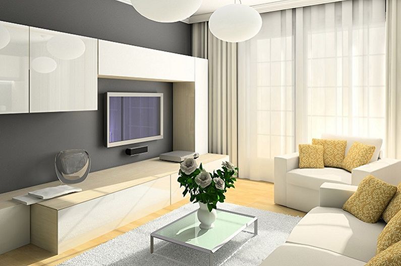 Wohnzimmergestaltung 12 qm - Möbel
